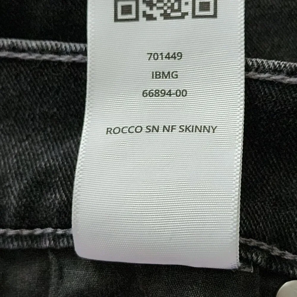 NWT True Religion Rocco Relaxed Skinny Jeans Men's 36 Grey Gloomy Wash 701449